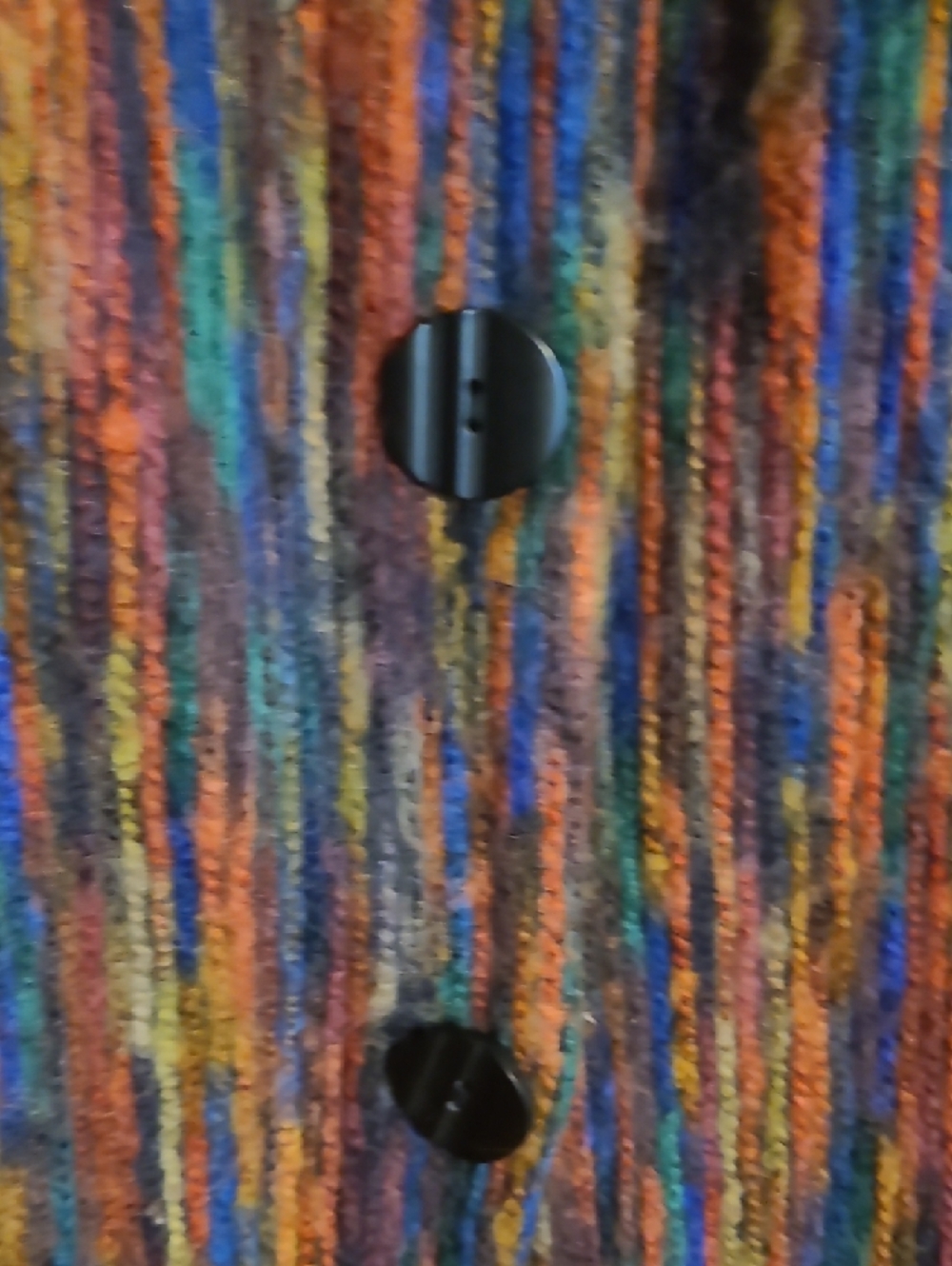 Habitat Multicolor Striped Knit Jacket - 2X - Picture 5 of 7